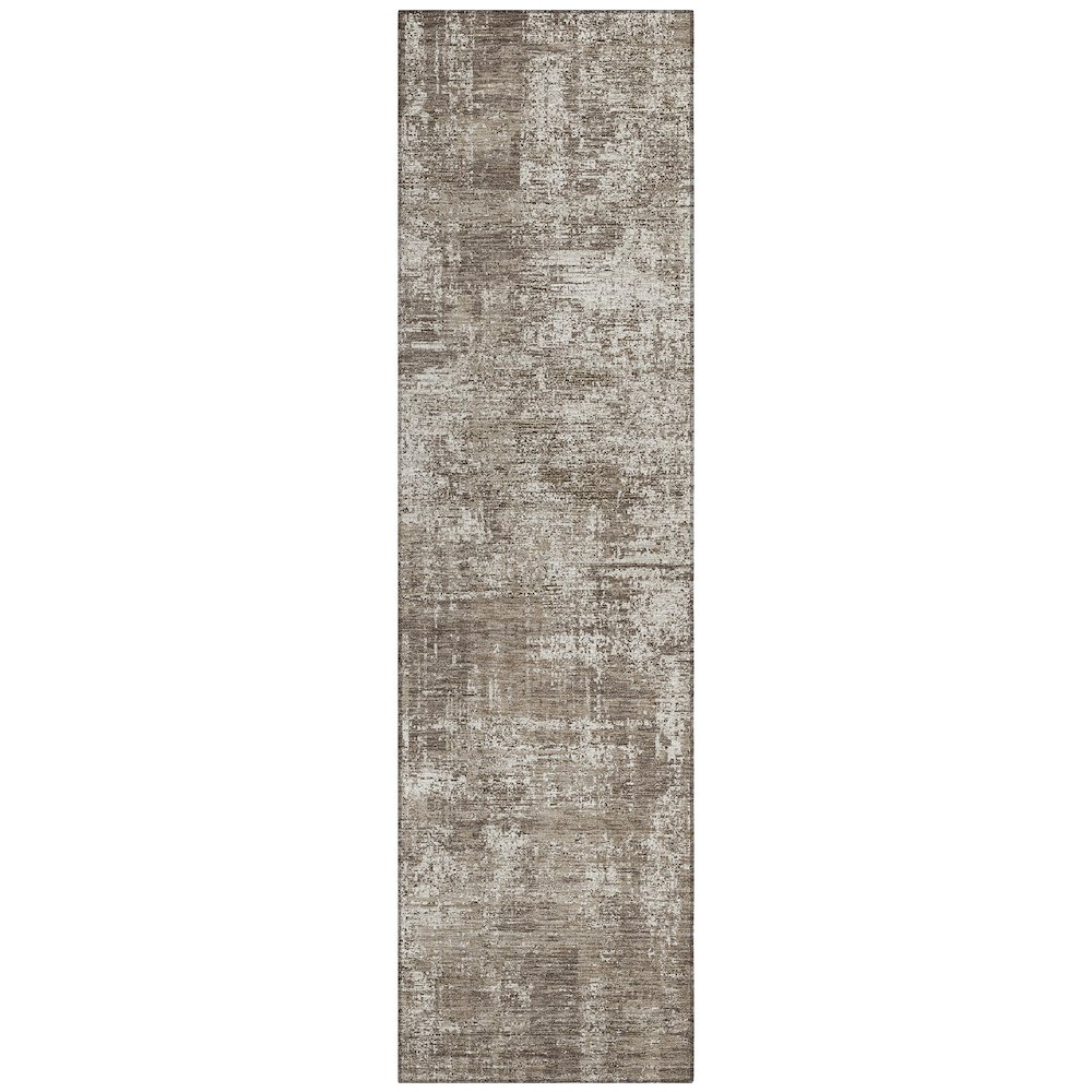 Machine Washable Indoor/Outdoor Chantille ACN2693 Brown 2'3" x 7'6" Runner Rug. Picture 1