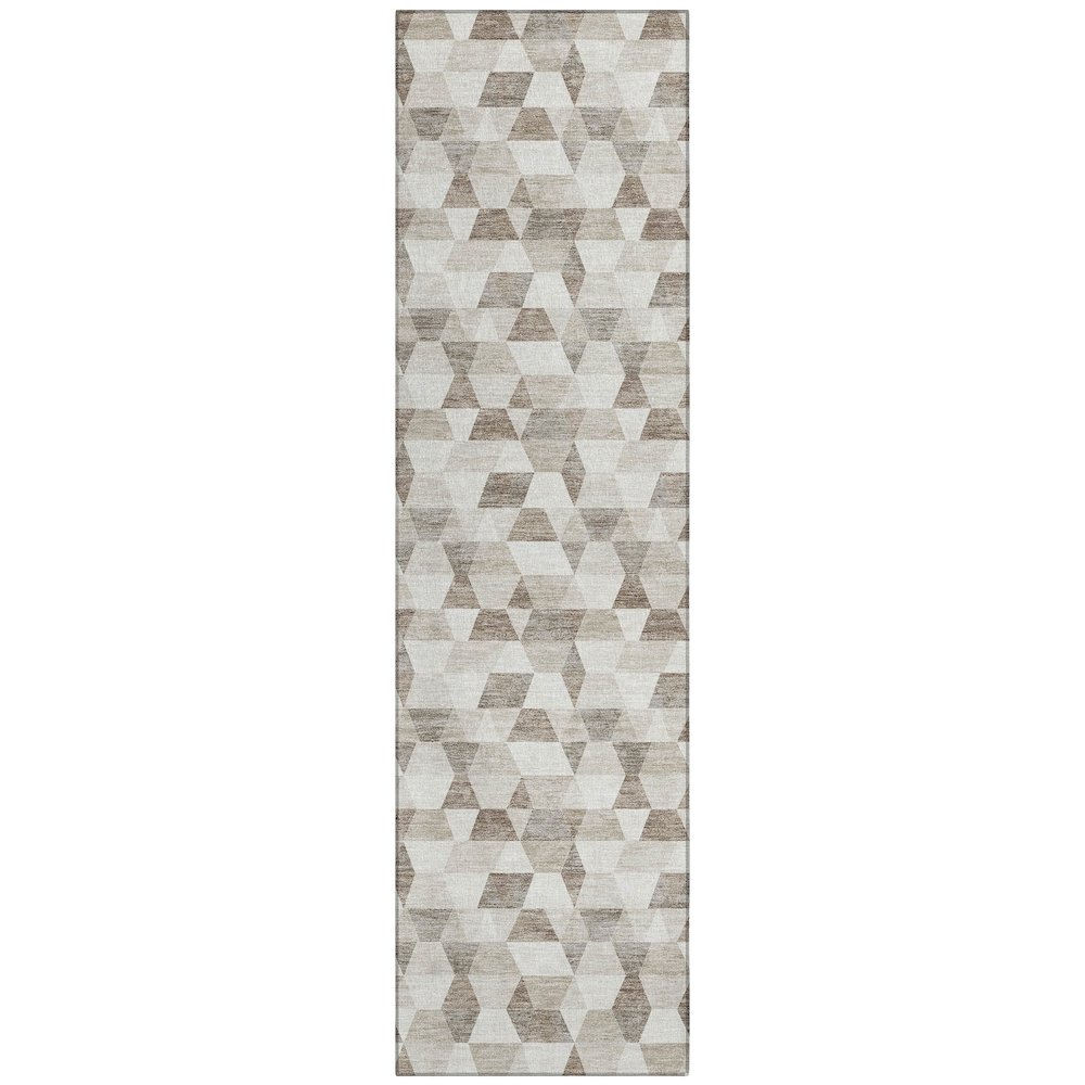 Machine Washable Indoor/Outdoor Chantille ACN2694 Ivory 2'3" x 7'6" Runner Rug. Picture 1