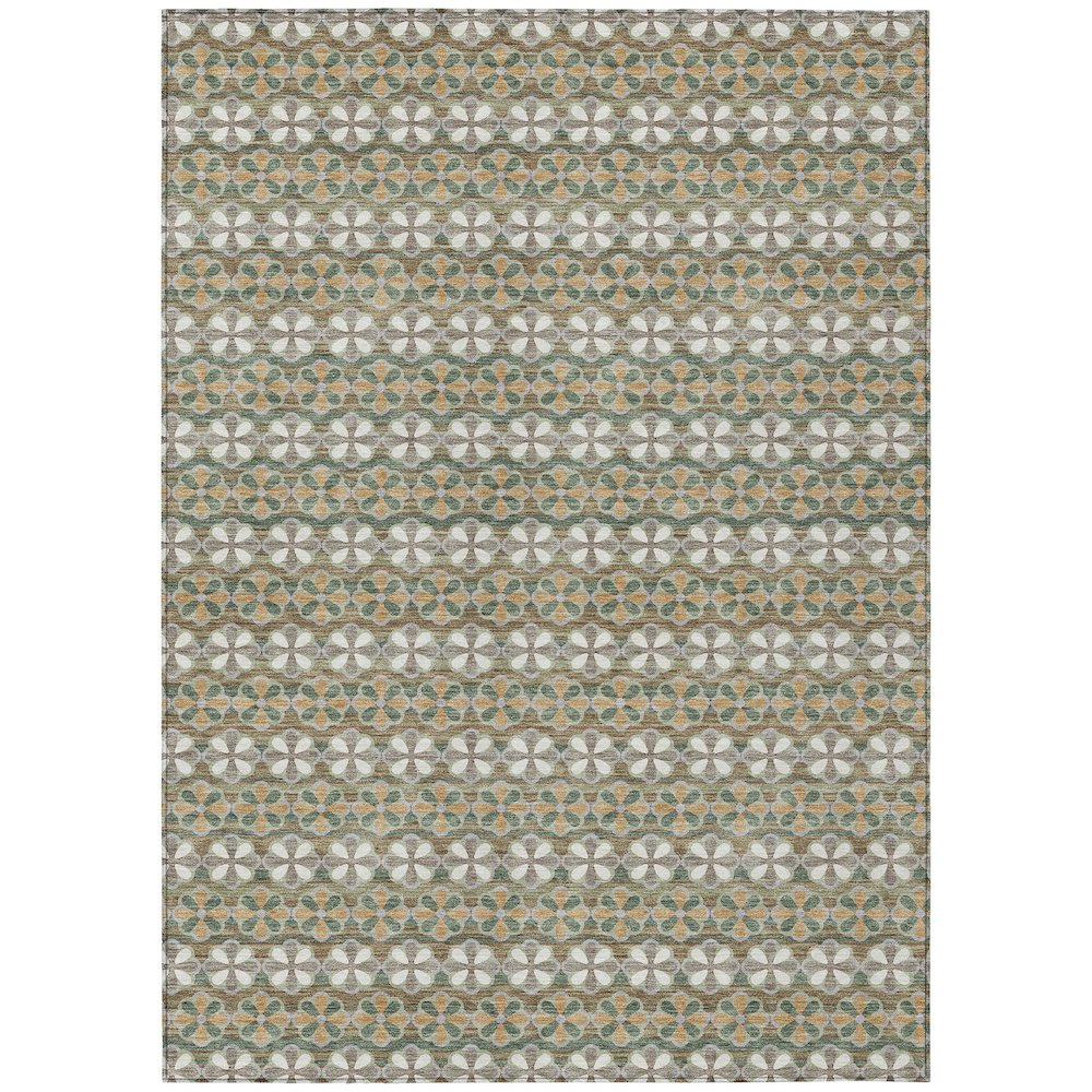 Machine Washable Indoor/Outdoor Chantille ACN2695 Green 2'6" x 3'10" Rug. Picture 1