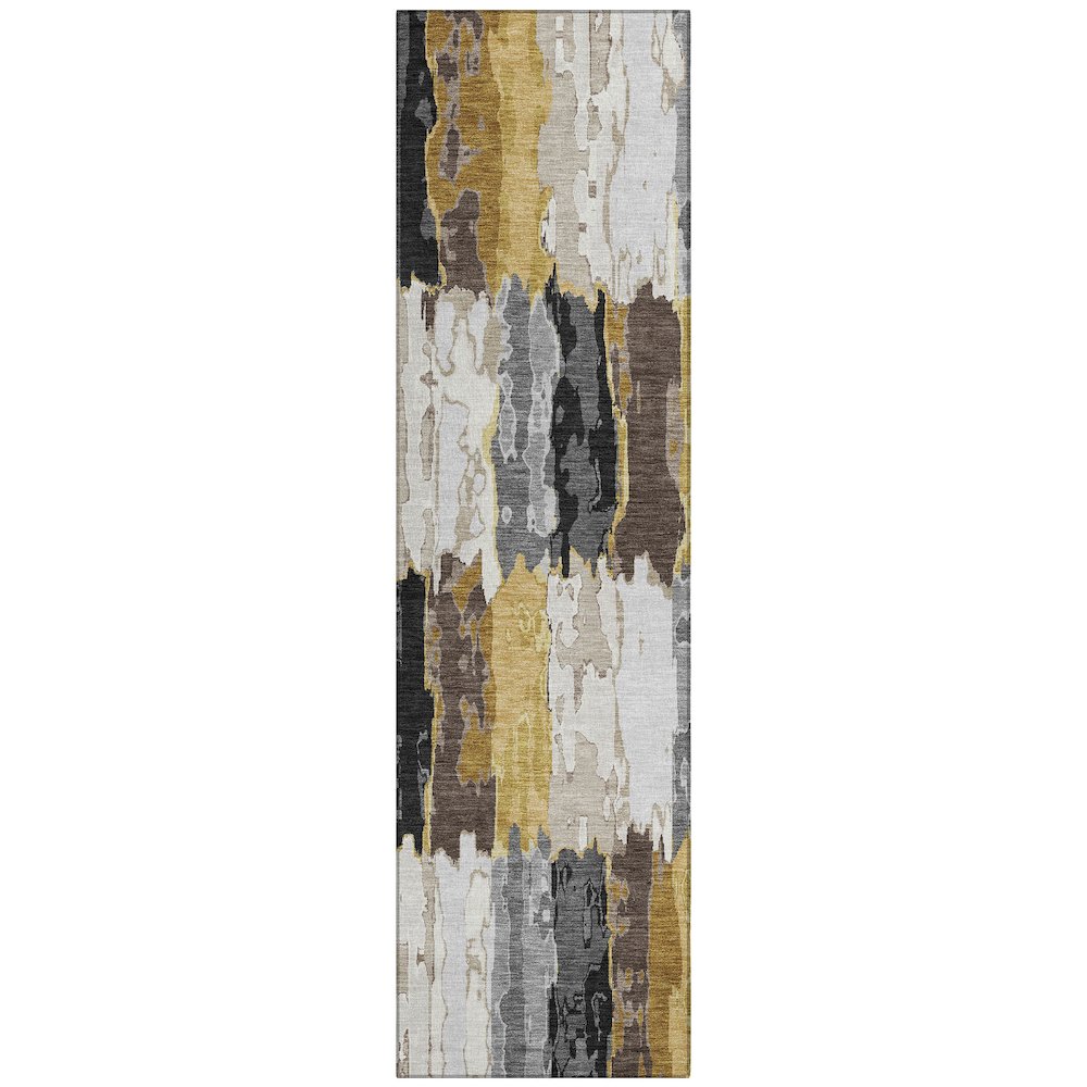 Machine Washable Indoor/Outdoor Chantille ACN2697 Gray 2'3" x 7'6" Runner Rug. Picture 1