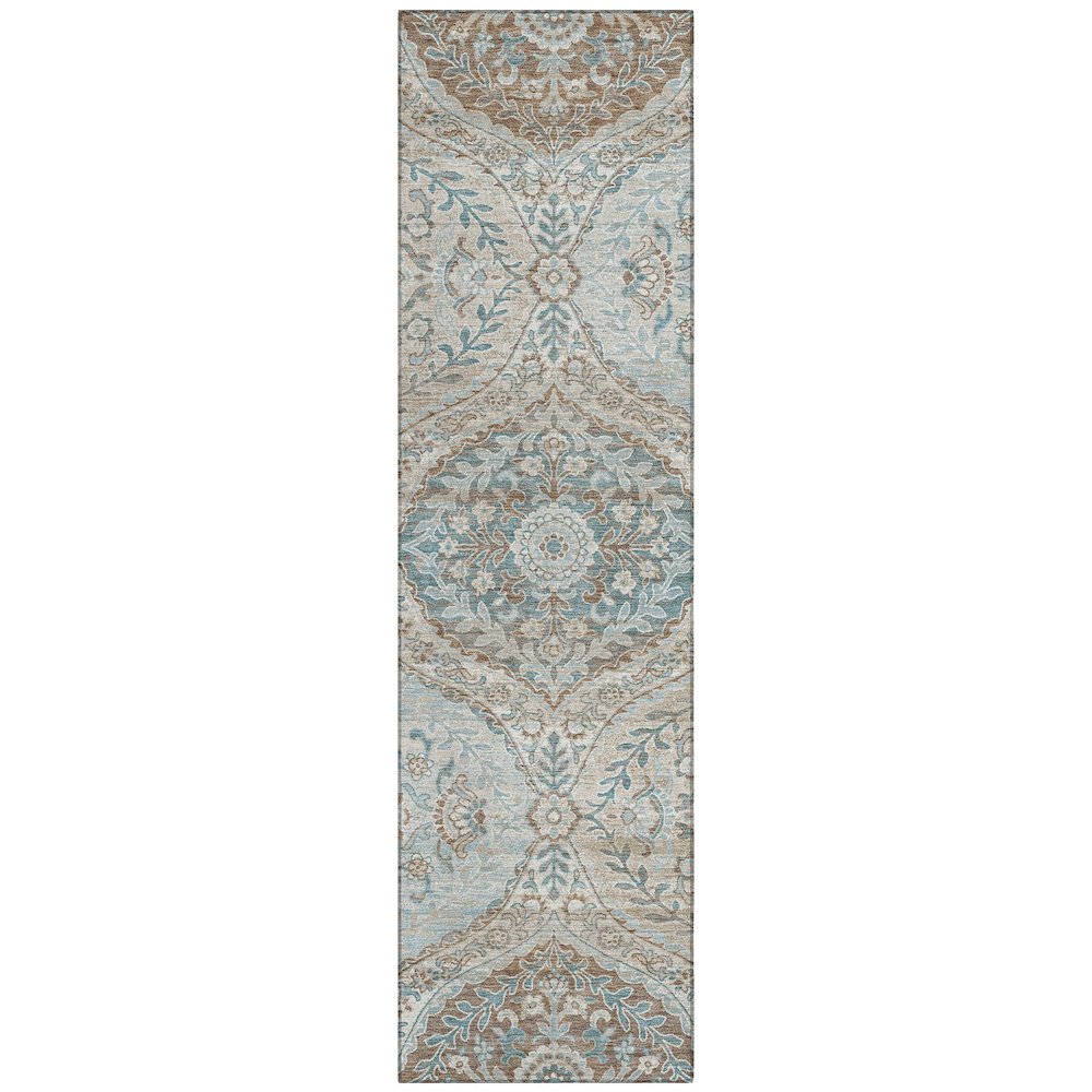 Machine Washable Indoor/Outdoor Chantille ACN2698 Ivory 2'3" x 7'6" Runner Rug. Picture 1