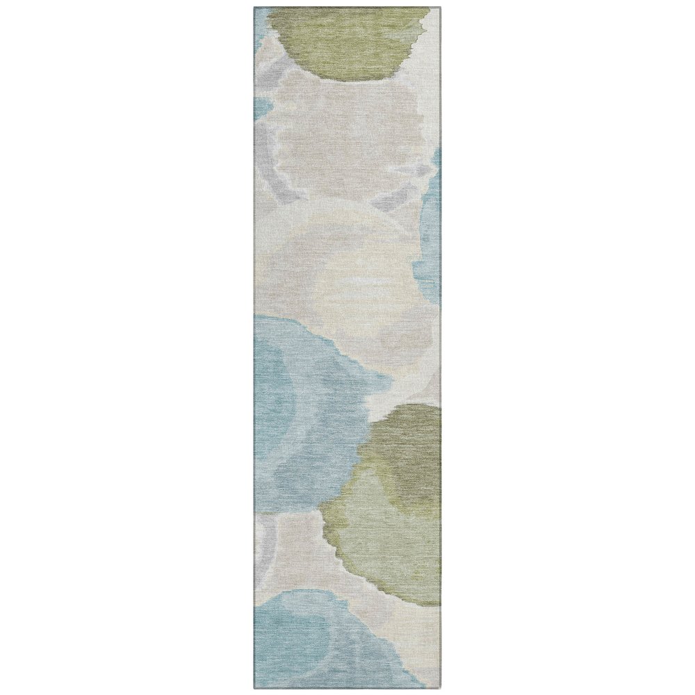 Machine Washable Indoor/Outdoor Chantille ACN2701 Ivory 2'3" x 7'6" Runner Rug. Picture 1