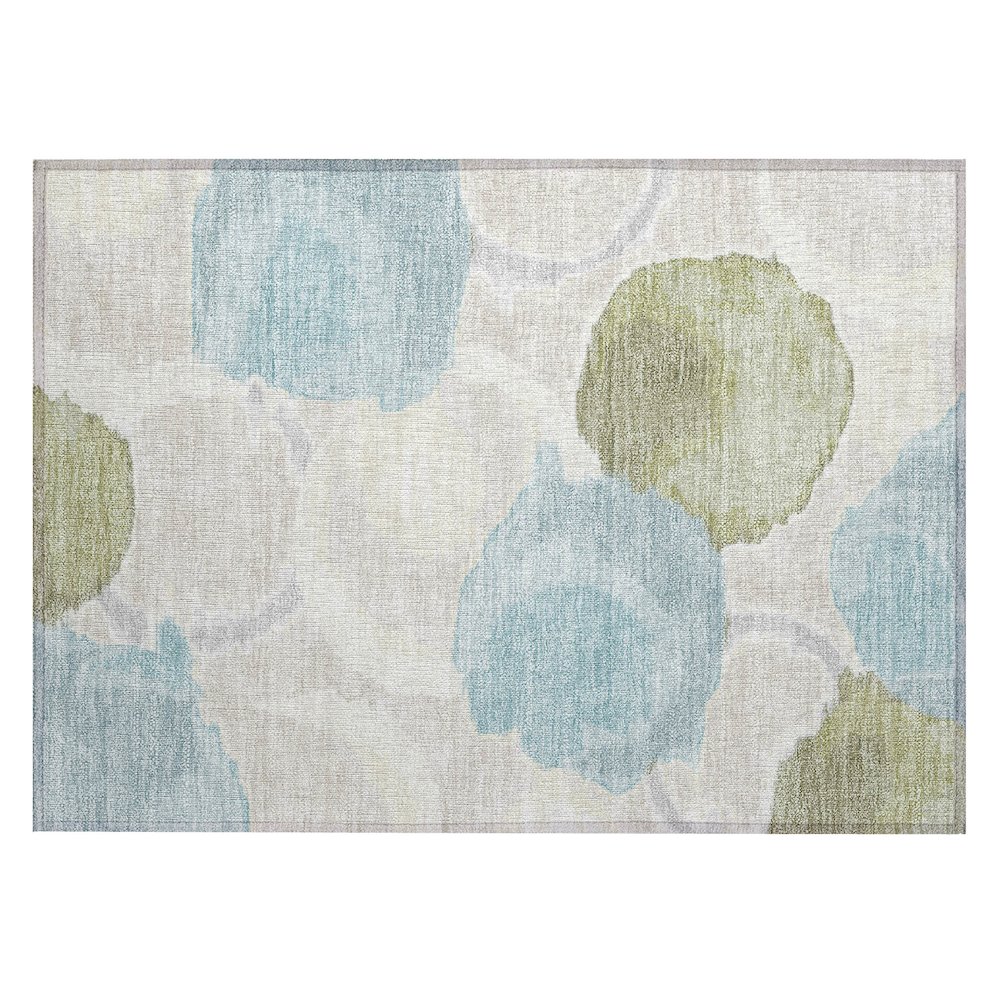 Machine Washable Indoor/Outdoor Chantille ACN2701 Ivory 1'8" x 2'6" Rug. Picture 1