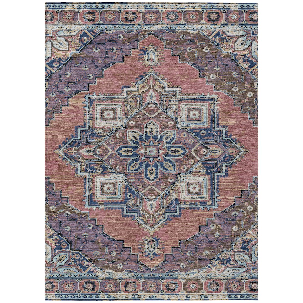Machine Washable Indoor/Outdoor Chantille ACN2704 Red 2'6" x 3'10" Rug. Picture 1