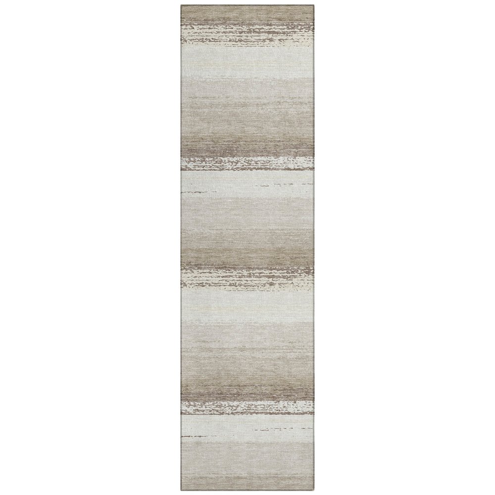 Machine Washable Indoor/Outdoor Chantille ACN2707 Ivory 2'3" x 7'6" Runner Rug. Picture 1