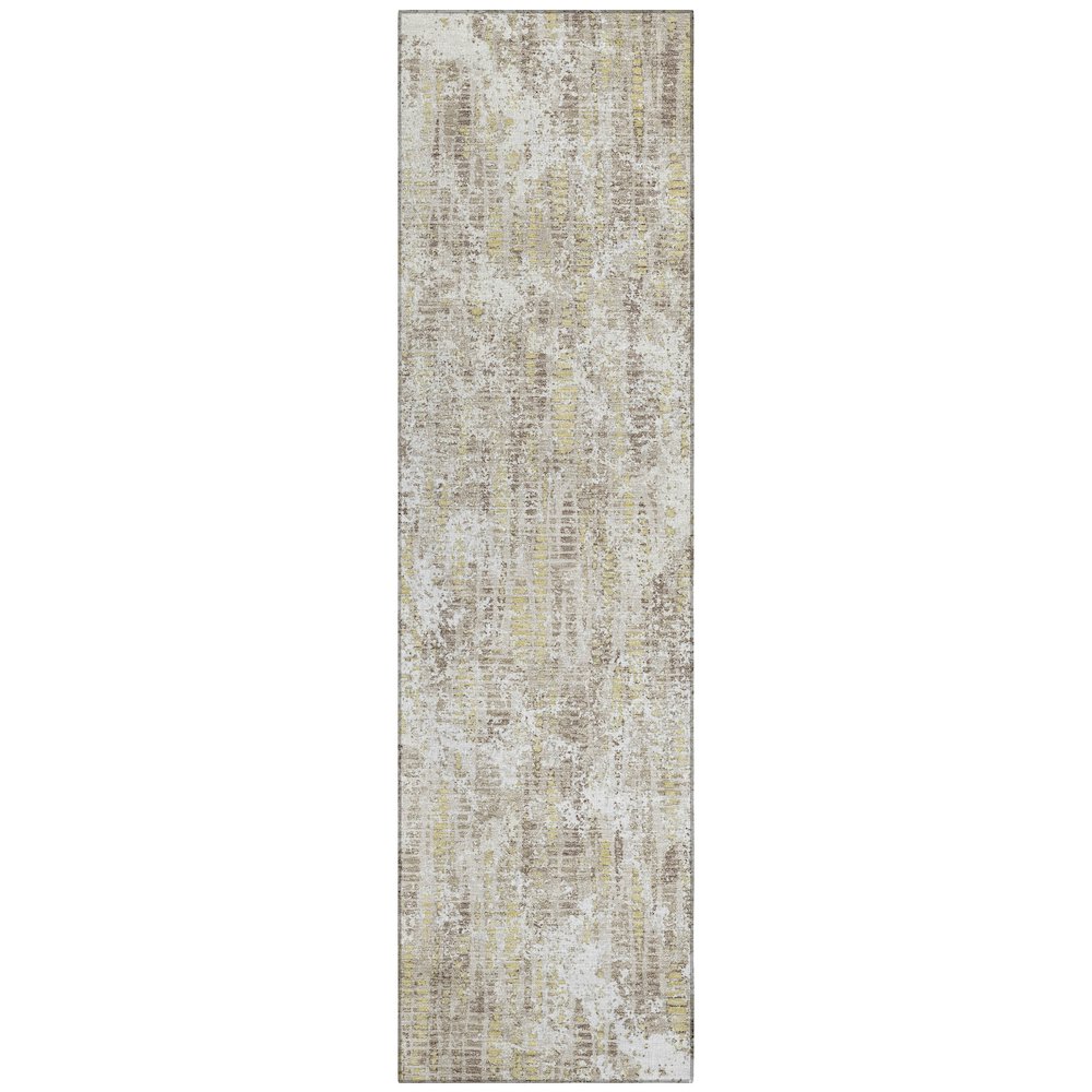 Machine Washable Indoor/Outdoor Chantille ACN2710 Ivory 2'3" x 7'6" Runner Rug. Picture 1