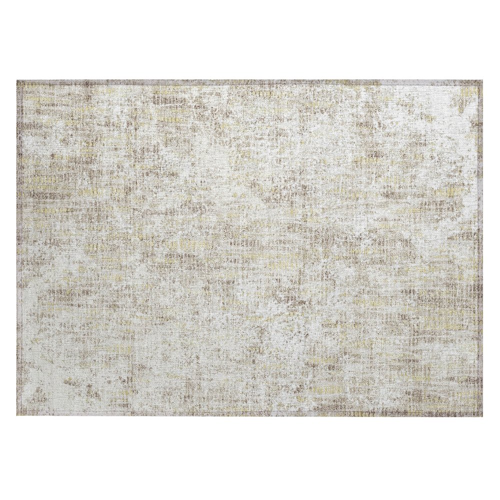 Machine Washable Indoor/Outdoor Chantille ACN2710 Ivory 1'8" x 2'6" Rug. Picture 1