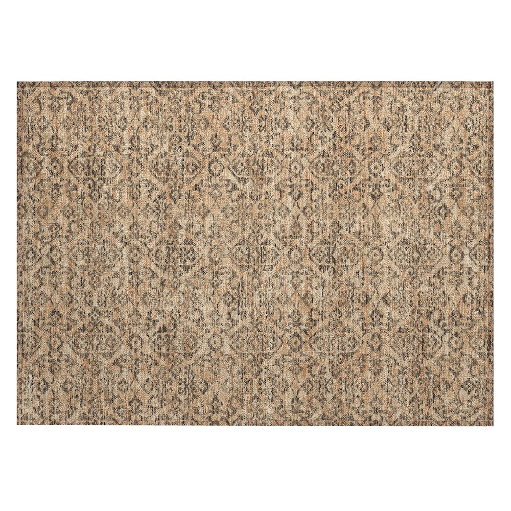 Machine Washable Indoor/Outdoor Chantille ACN2712 Orange 1'8" x 2'6" Rug. Picture 1