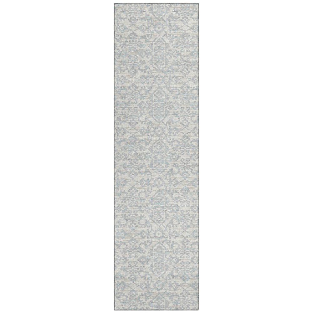 Machine Washable Indoor/Outdoor Chantille ACN2712 Ivory 2'3" x 7'6" Runner Rug. Picture 1