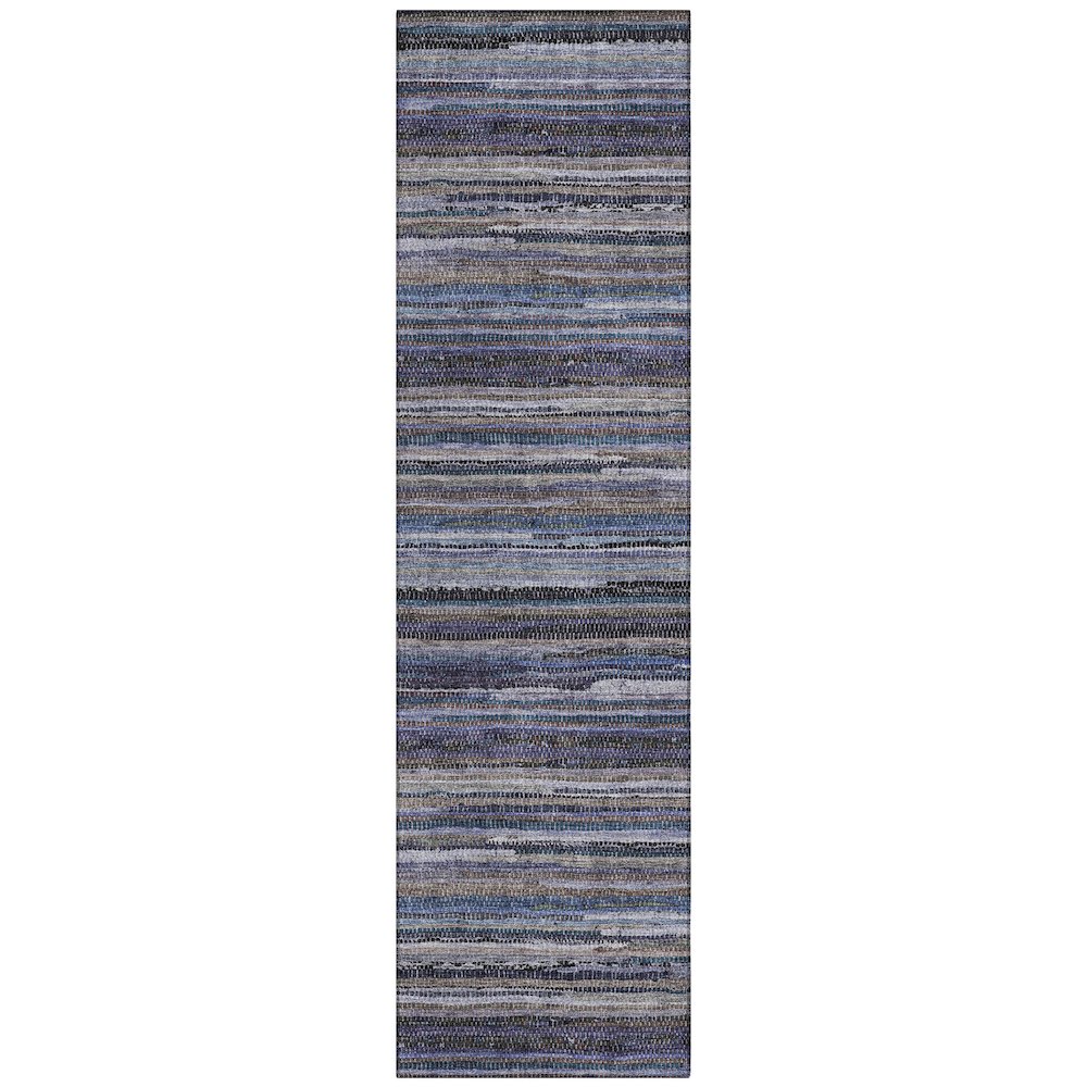 Machine Washable Indoor/Outdoor Chantille ACN2717 Brown 2'3" x 7'6" Runner Rug. Picture 1