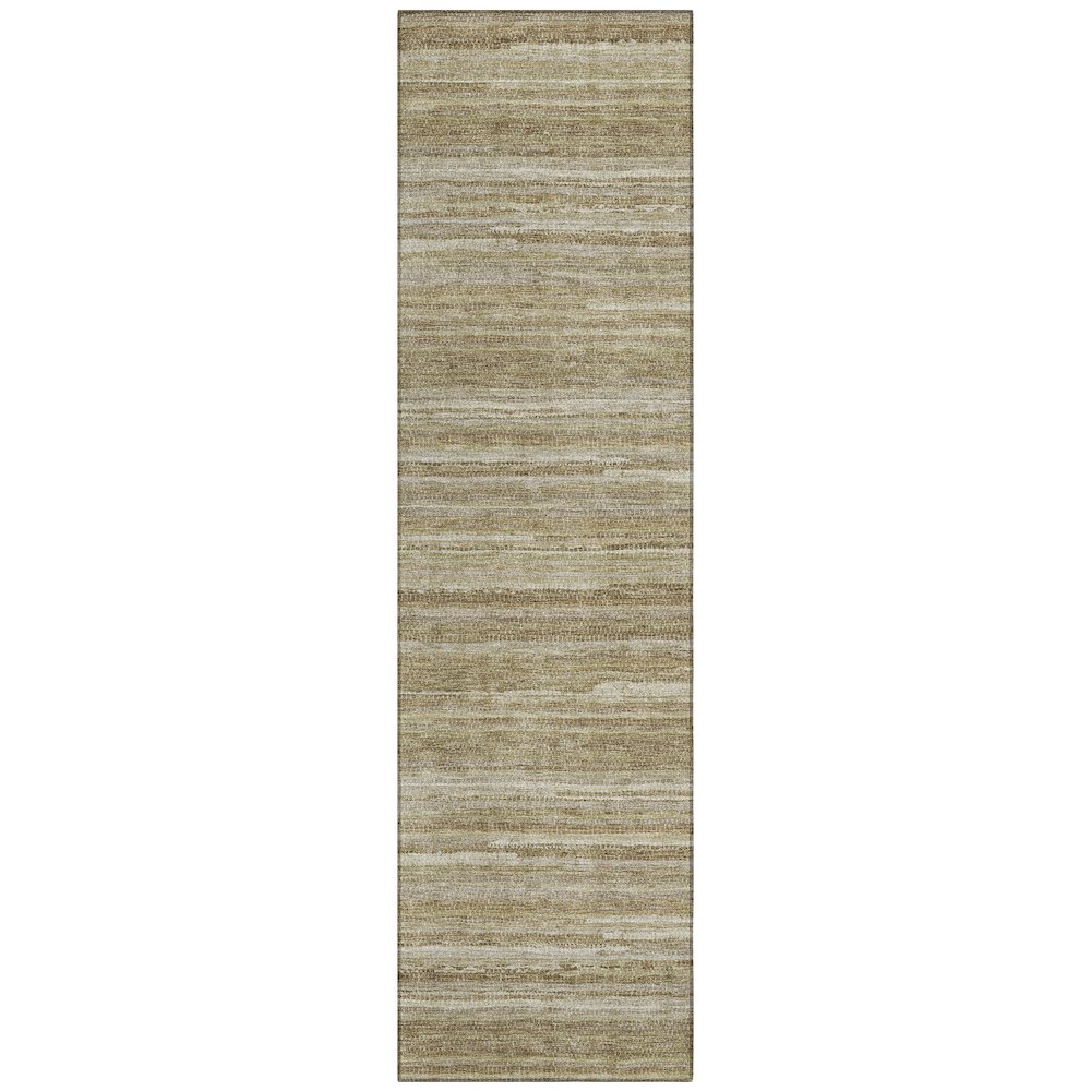 Machine Washable Indoor/Outdoor Chantille ACN2717 Brown 2'3" x 7'6" Runner Rug. Picture 1