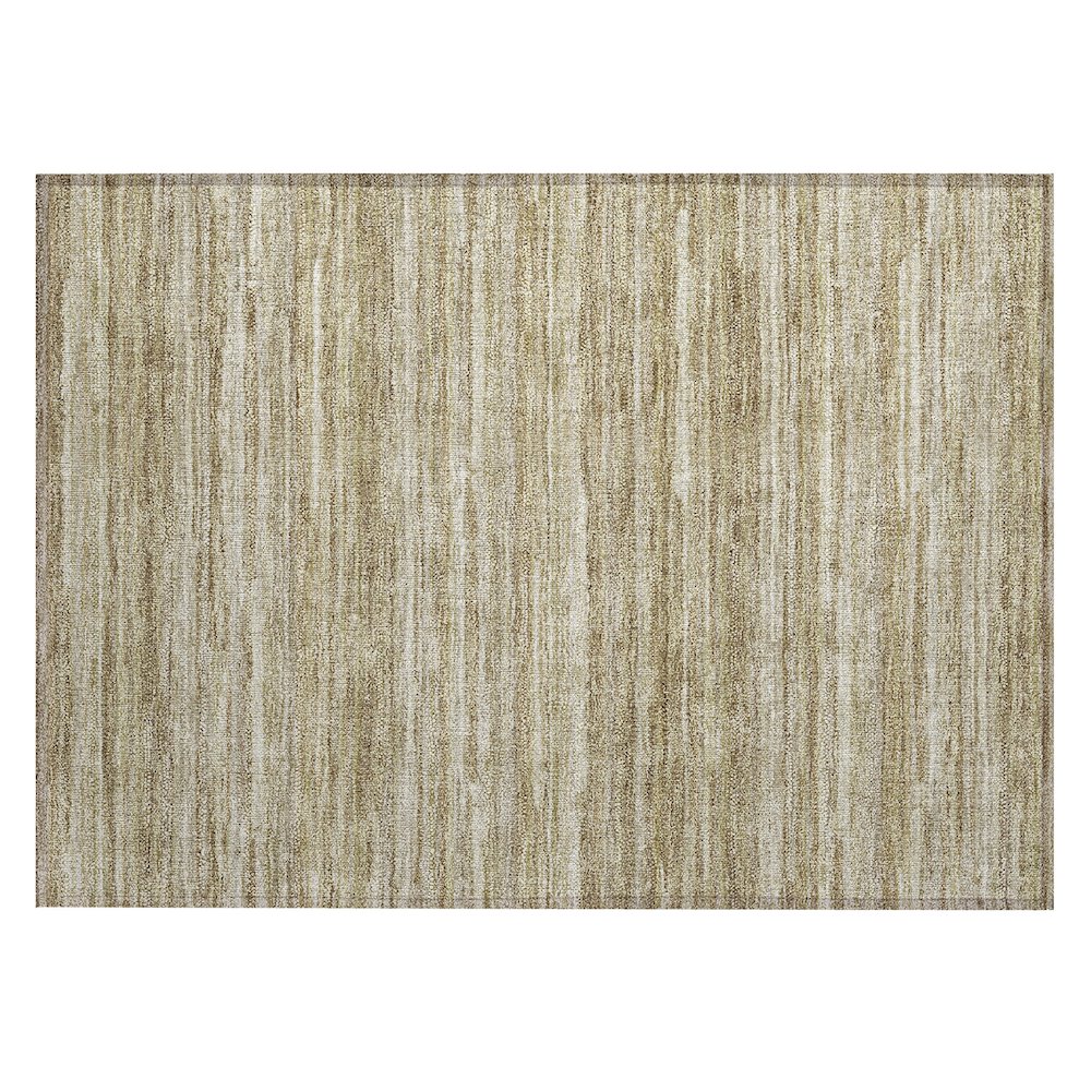 Machine Washable Indoor/Outdoor Chantille ACN2717 Brown 1'8" x 2'6" Rug. Picture 1