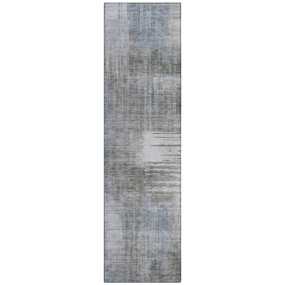 Machine Washable Indoor/Outdoor Chantille ACN2718 Brown 2'3" x 7'6" Runner Rug. Picture 1