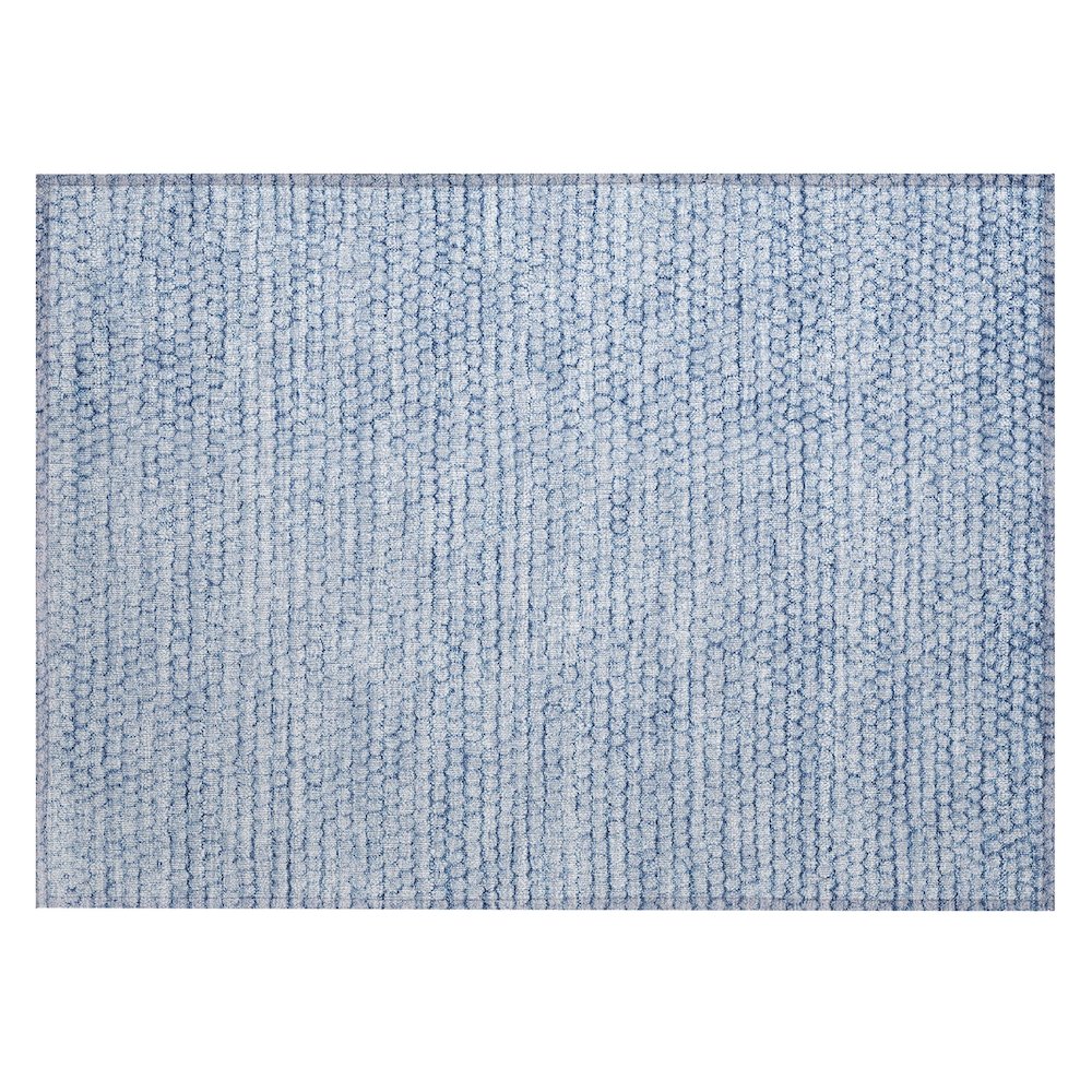 Machine Washable Indoor/Outdoor Chantille ACN2719 Blue 1'8" x 2'6" Rug. Picture 1