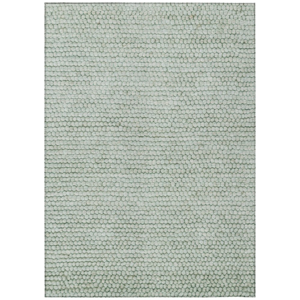 Machine Washable Indoor/Outdoor Chantille ACN2719 Green 3' x 5' Rug. Picture 1
