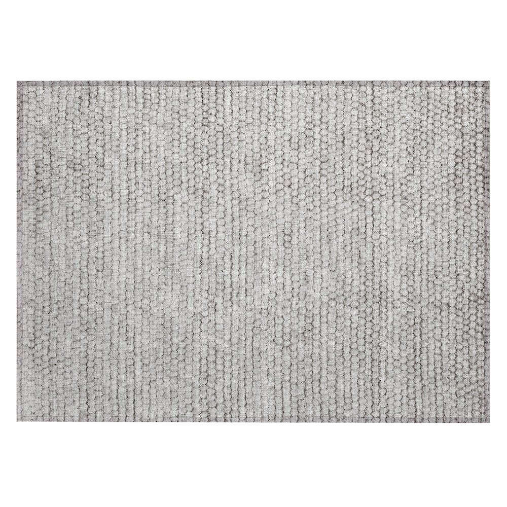 Machine Washable Indoor/Outdoor Chantille ACN2719 Brown 1'8" x 2'6" Rug. Picture 1