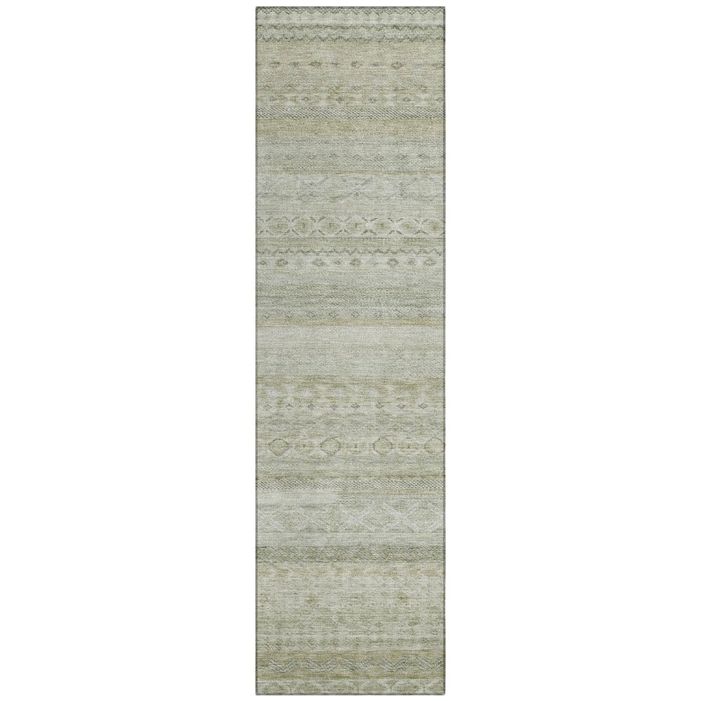 Machine Washable Indoor/Outdoor Chantille ACN2722 Brown 2'3" x 7'6" Runner Rug. Picture 1