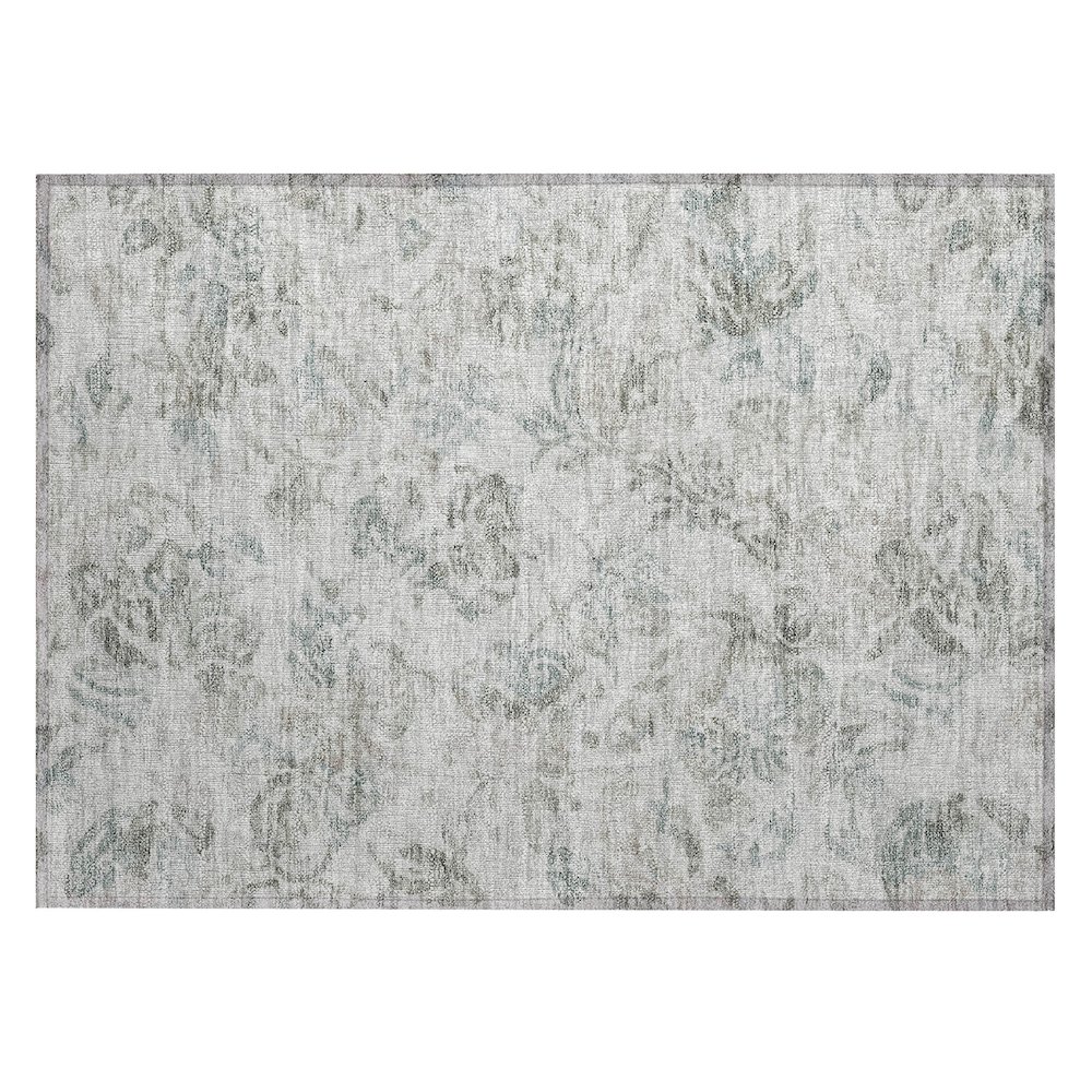 Machine Washable Indoor/Outdoor Chantille ACN2723 Brown 1'8" x 2'6" Rug. Picture 1