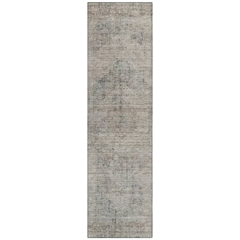 Machine Washable Indoor/Outdoor Chantille ACN2726 Brown 2'3" x 7'6" Runner Rug. Picture 1