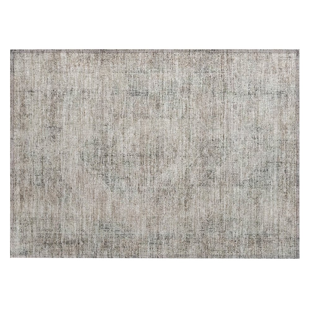 Machine Washable Indoor/Outdoor Chantille ACN2726 Brown 1'8" x 2'6" Rug. Picture 1