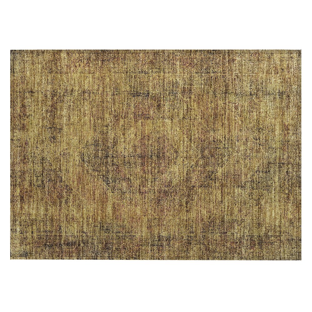 Machine Washable Indoor/Outdoor Chantille ACN2726 Orange 1'8" x 2'6" Rug. Picture 1
