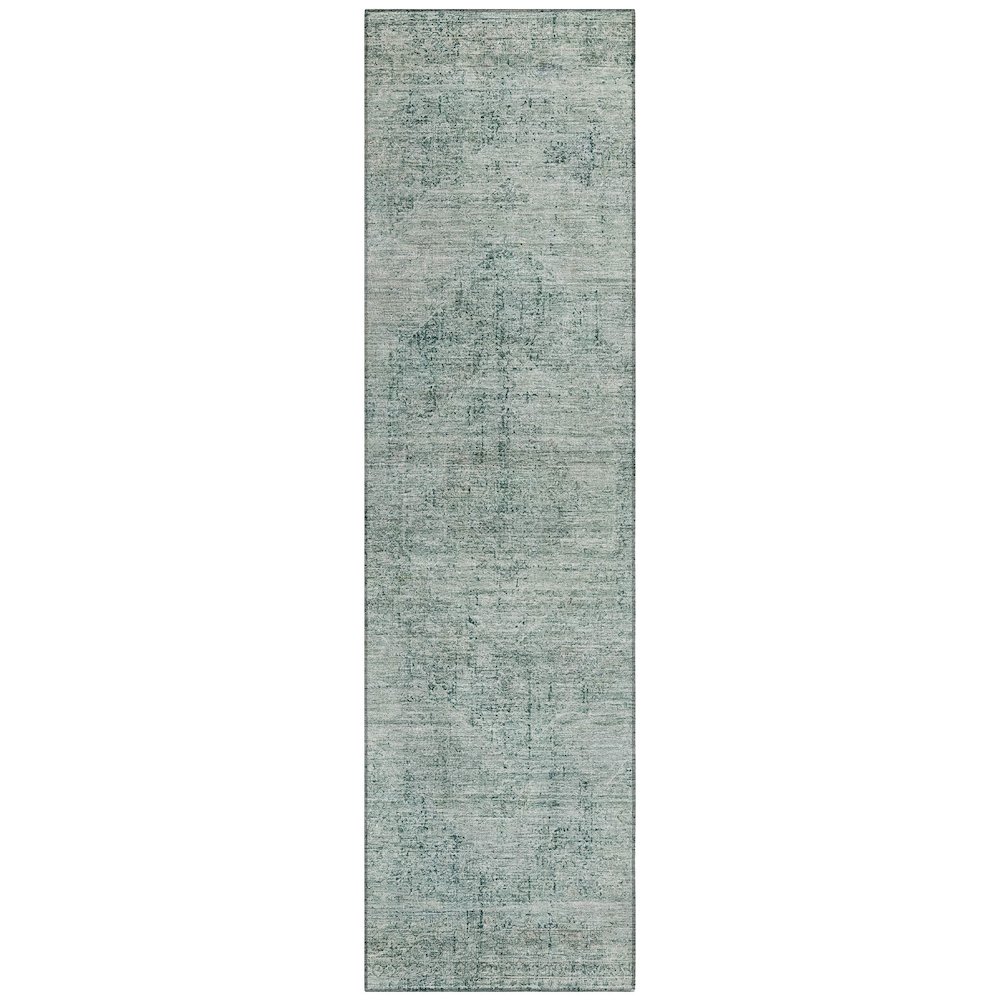 Machine Washable Indoor/Outdoor Chantille ACN2726 Blue 2'3" x 7'6" Runner Rug. Picture 1