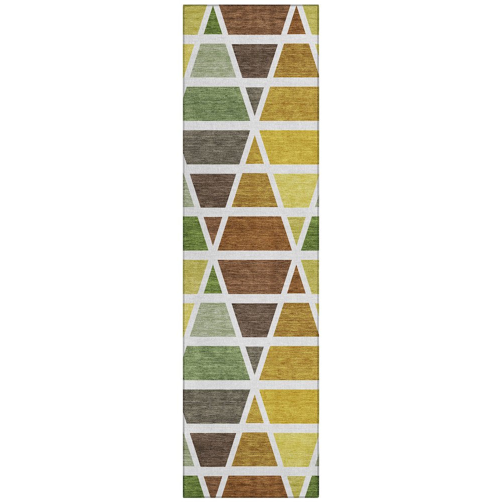Machine Washable Indoor/Outdoor Chantille ACN2732 Brown 2'3" x 7'6" Runner Rug. Picture 1
