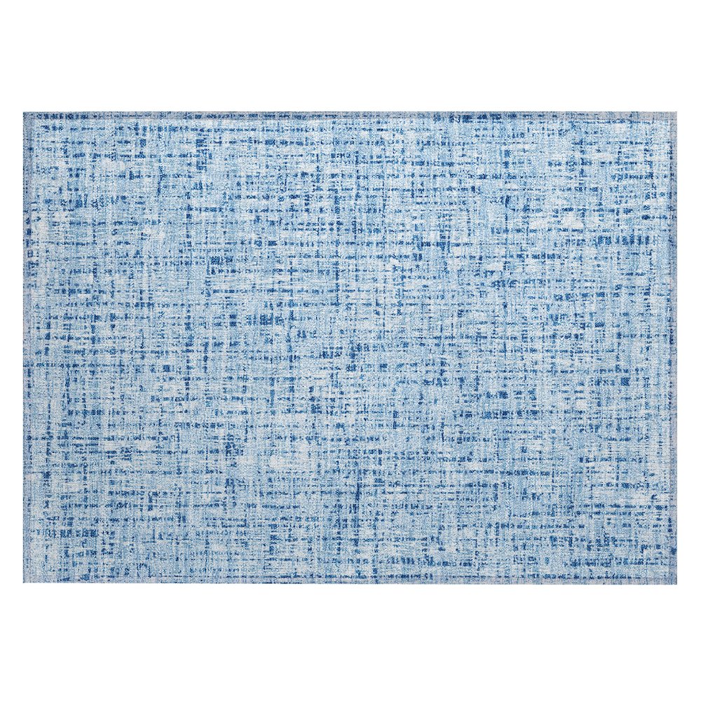 Machine Washable Indoor/Outdoor Chantille ACN2735 Blue 1'8" x 2'6" Rug. Picture 1