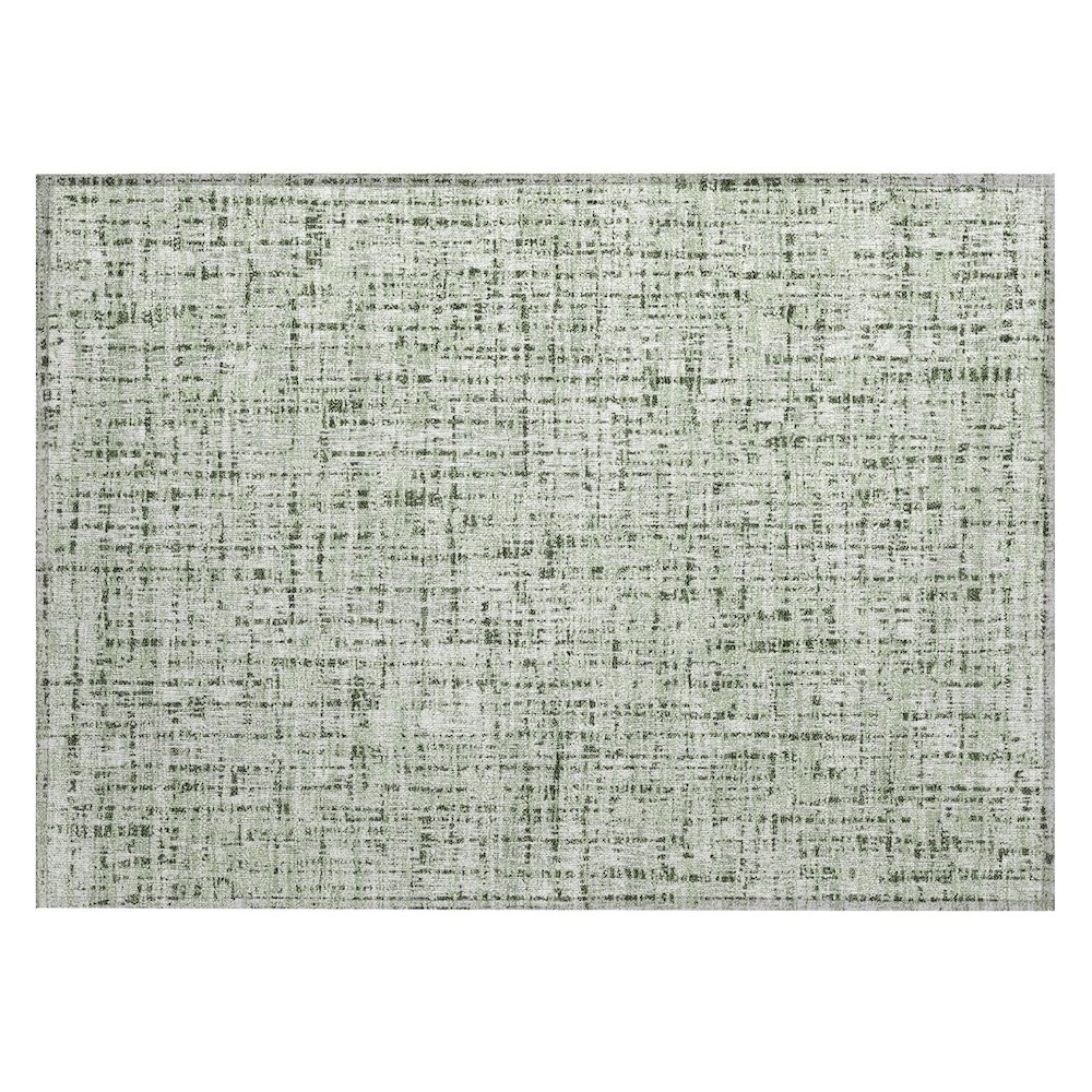 Machine Washable Indoor/Outdoor Chantille ACN2735 Green 1'8" x 2'6" Rug. Picture 1