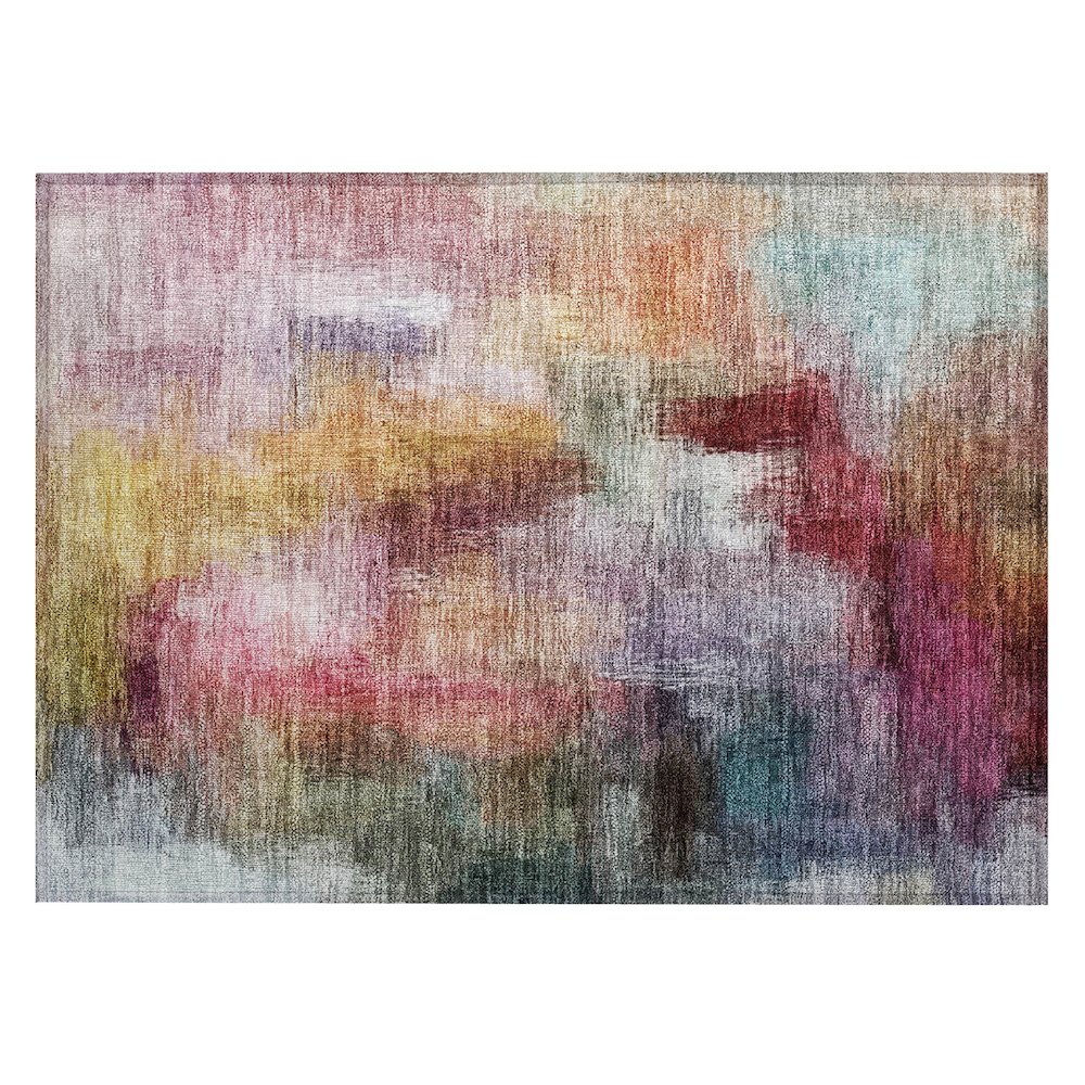 Machine Washable Indoor/Outdoor Chantille ACN2738 Red 1'8" x 2'6" Rug. Picture 1