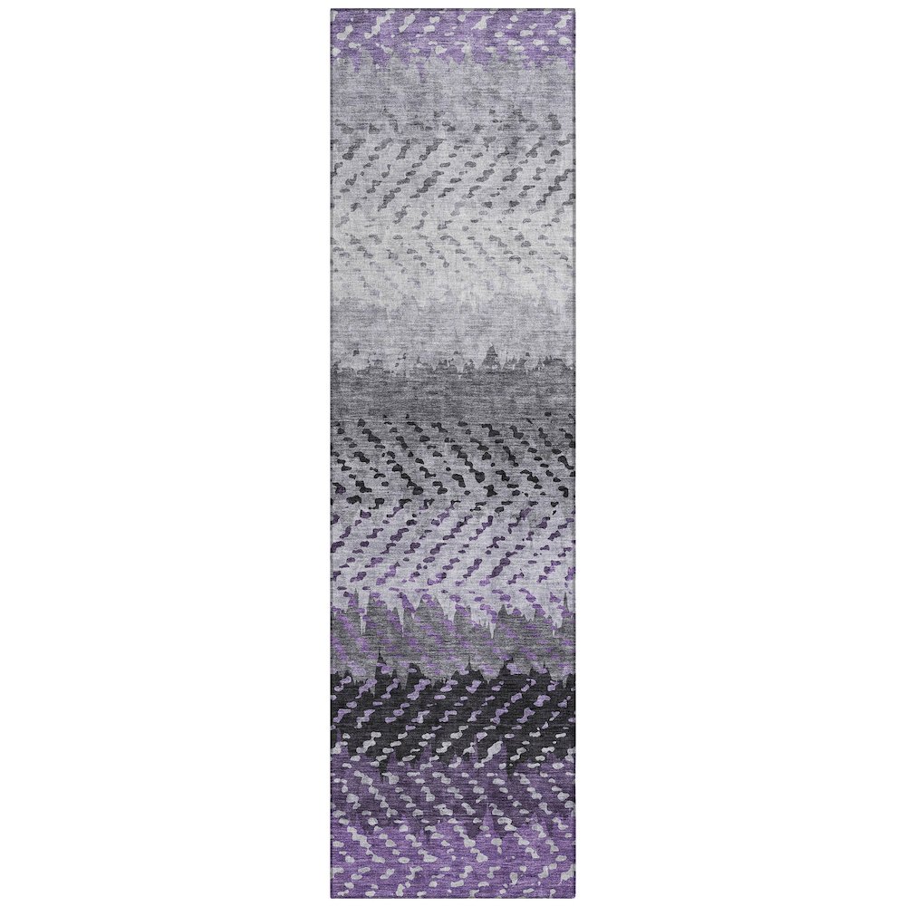 Machine Washable Indoor/Outdoor Chantille ACN2740 Purple 2'3" x 7'6" Runner Rug. Picture 1