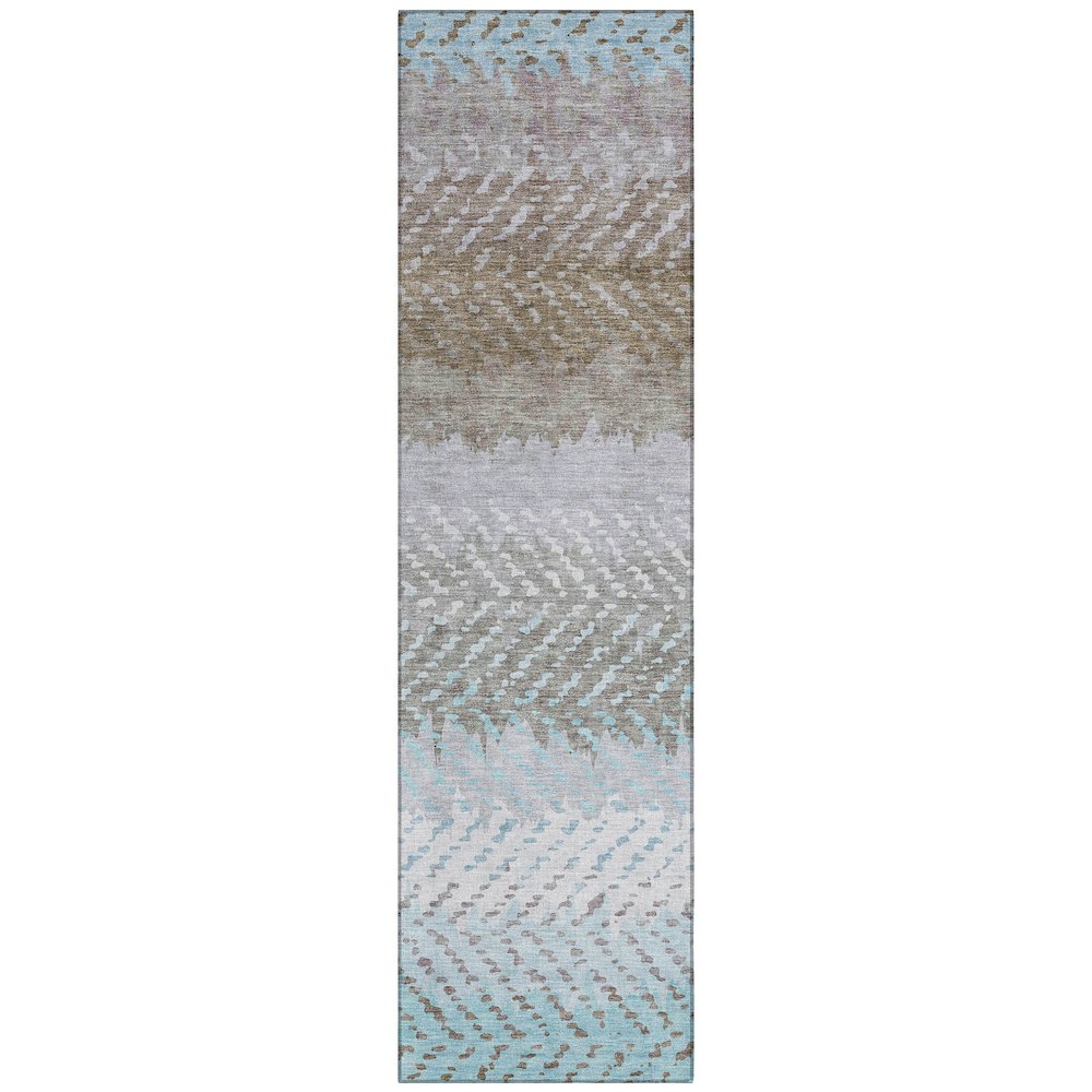 Machine Washable Indoor/Outdoor Chantille ACN2740 Ivory 2'3" x 7'6" Runner Rug. Picture 1