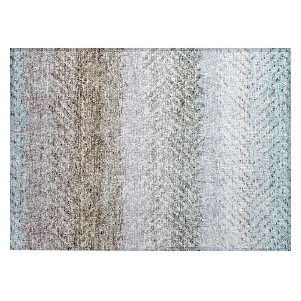Machine Washable Indoor/Outdoor Chantille ACN2740 Ivory 1'8" x 2'6" Rug. Picture 1