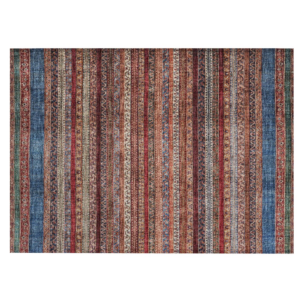 Machine Washable Indoor/Outdoor Chantille ACN2741 Orange 1'8" x 2'6" Rug. Picture 1