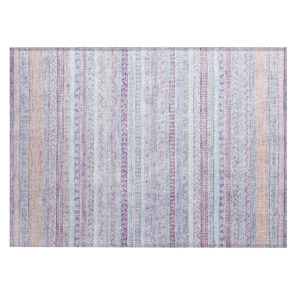 Machine Washable Indoor/Outdoor Chantille ACN2742 Pink 1'8" x 2'6" Rug. Picture 1