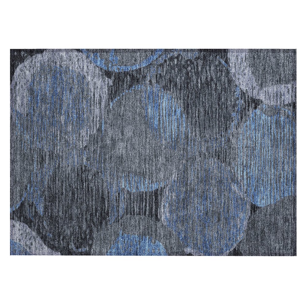 Machine Washable Indoor/Outdoor Chantille ACN2744 Gray 1'8" x 2'6" Rug. Picture 1
