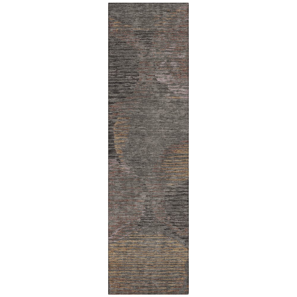 Machine Washable Indoor/Outdoor Chantille ACN2744 Brown 2'3" x 7'6" Runner Rug. Picture 1