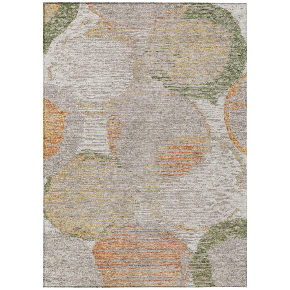 Machine Washable Indoor/Outdoor Chantille ACN2744 Ivory 3' x 5' Rug. Picture 1