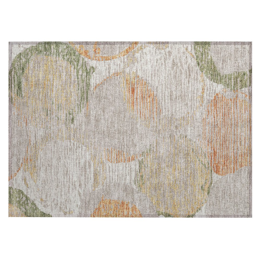 Machine Washable Indoor/Outdoor Chantille ACN2744 Ivory 1'8" x 2'6" Rug. Picture 1