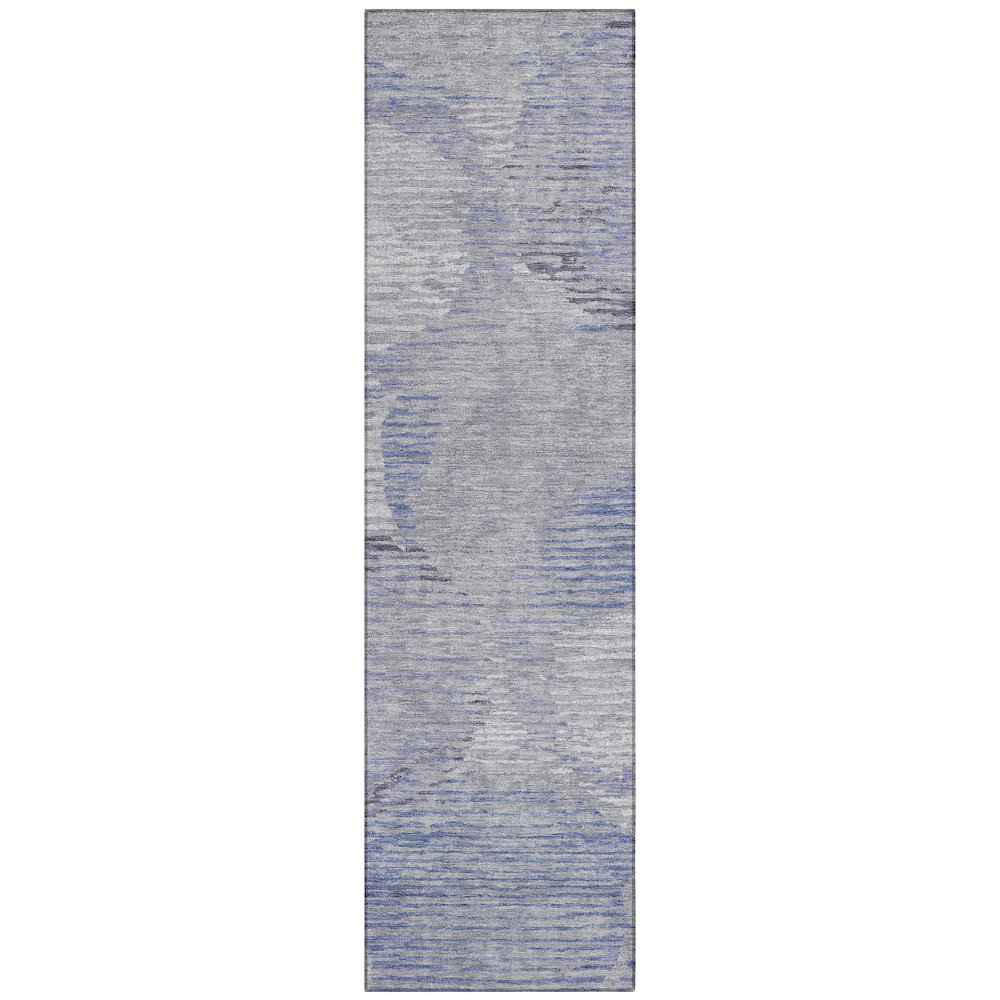 Machine Washable Indoor/Outdoor Chantille ACN2744 Purple 2'3" x 7'6" Runner Rug. Picture 1