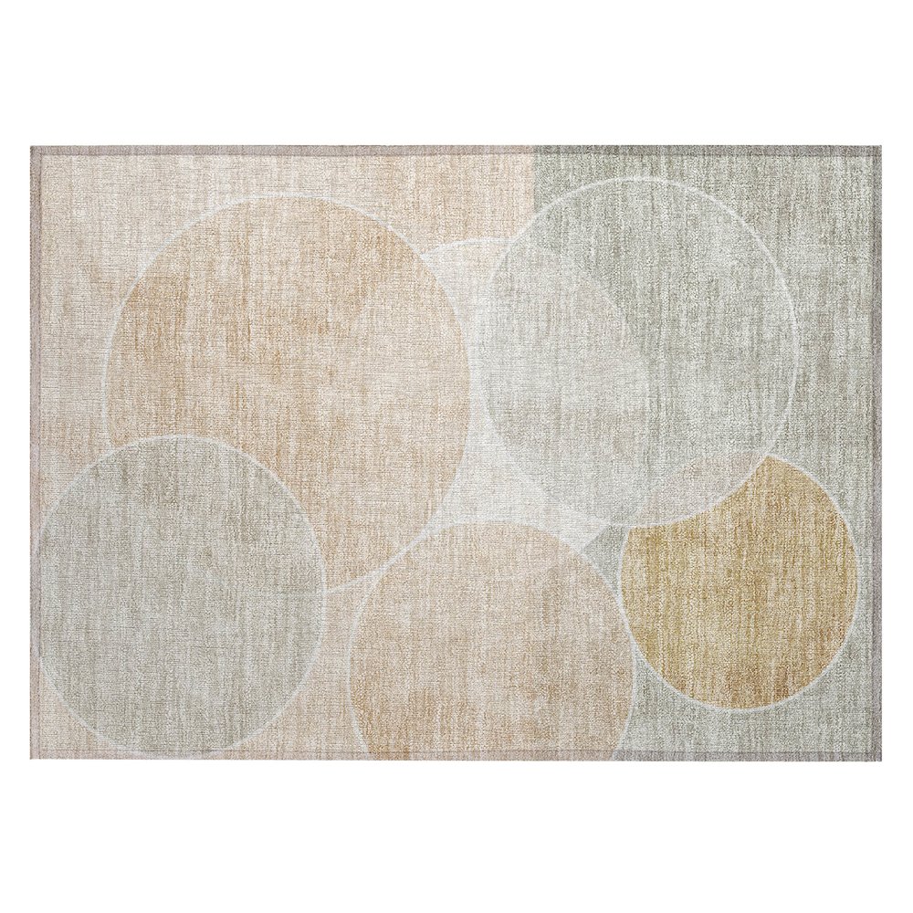Machine Washable Indoor/Outdoor Chantille ACN2746 Orange 1'8" x 2'6" Rug. Picture 1