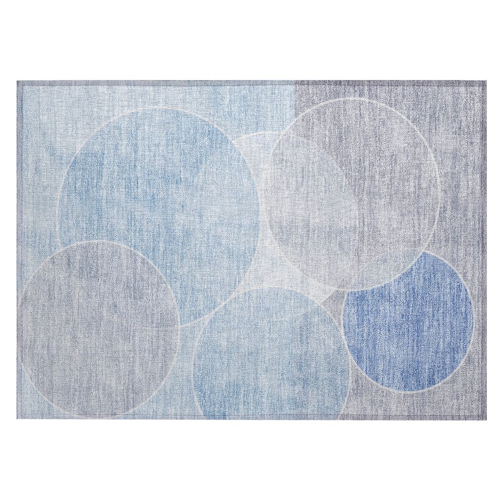 Machine Washable Indoor/Outdoor Chantille ACN2746 Blue 1'8" x 2'6" Rug. Picture 1