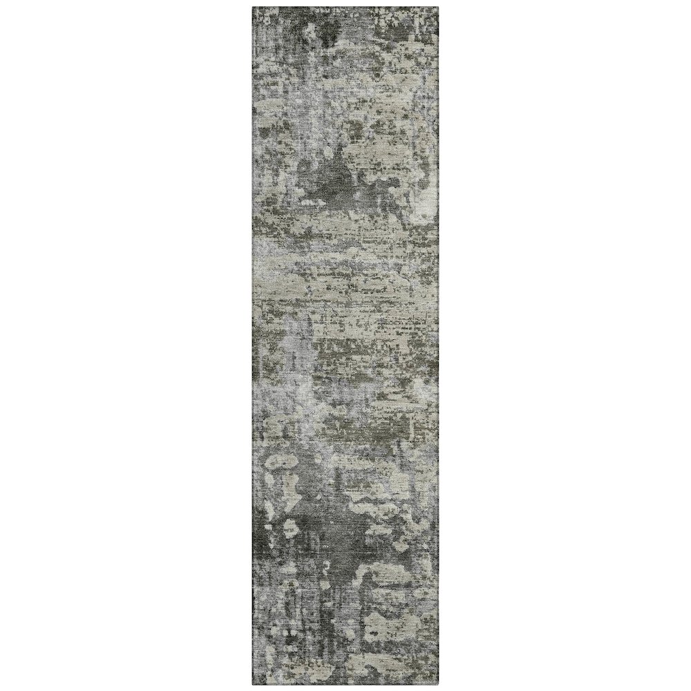 Machine Washable Indoor/Outdoor Chantille ACN2750 Gray 2'3" x 7'6" Runner Rug. Picture 1