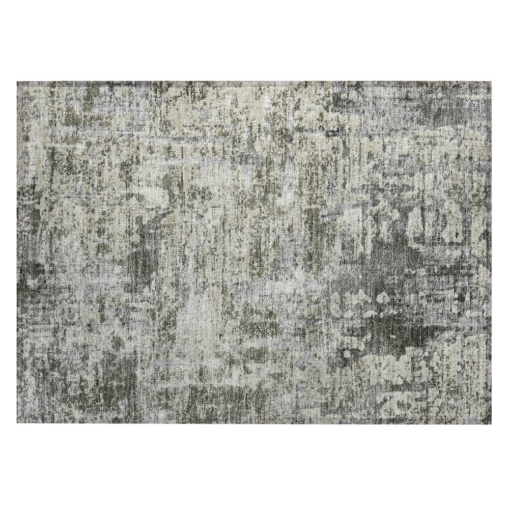 Machine Washable Indoor/Outdoor Chantille ACN2750 Gray 1'8" x 2'6" Rug. Picture 1
