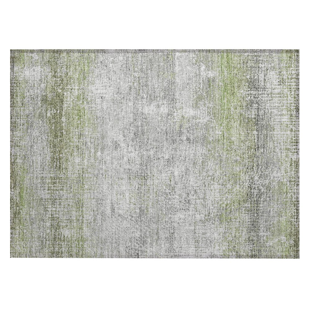 Machine Washable Indoor/Outdoor Chantille ACN2756 Green 1'8" x 2'6" Rug. Picture 1