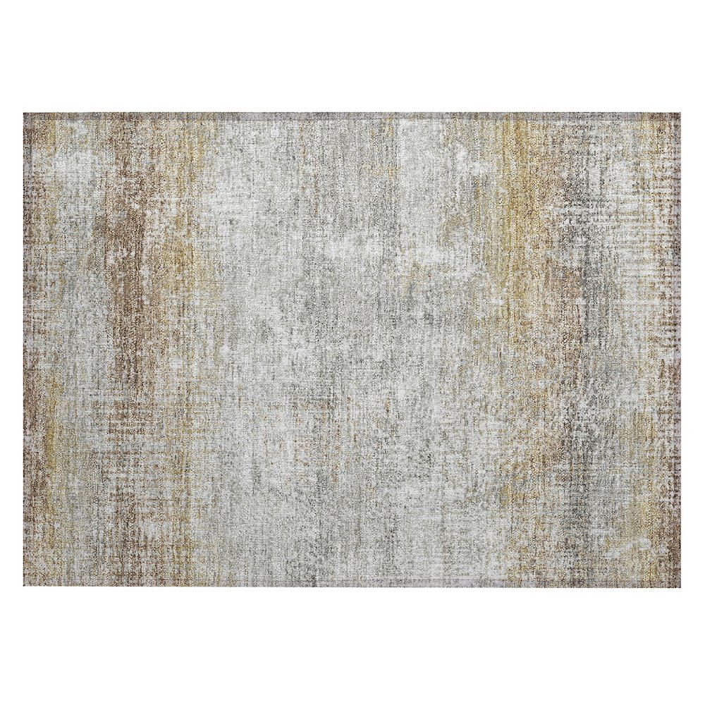 Machine Washable Indoor/Outdoor Chantille ACN2756 Gray 1'8" x 2'6" Rug. Picture 1