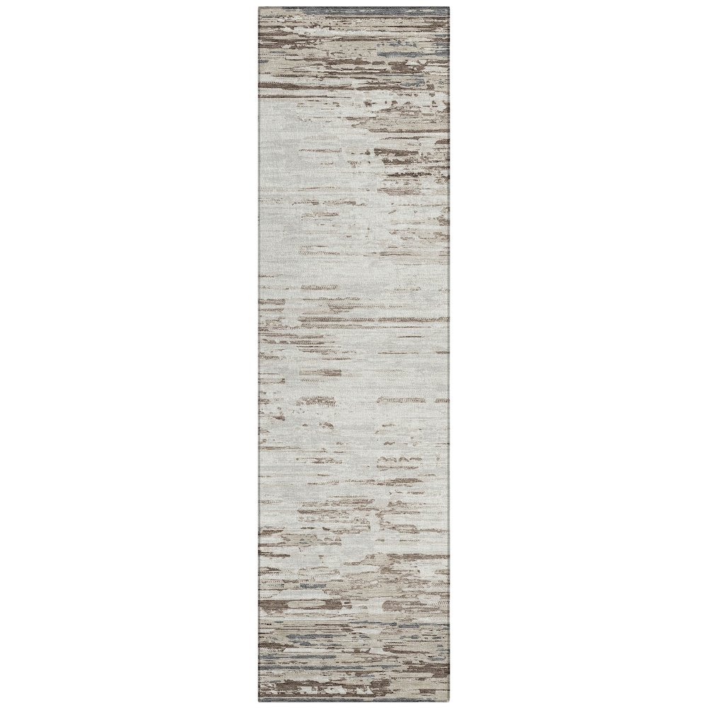 Machine Washable Indoor/Outdoor Chantille ACN2767 Ivory 2'3" x 7'6" Runner Rug. Picture 1