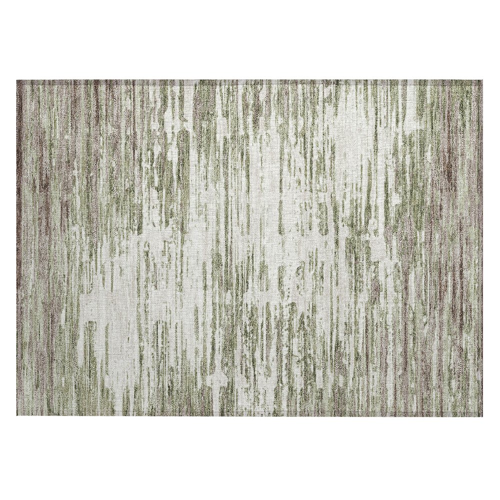 Machine Washable Indoor/Outdoor Chantille ACN2767 Green 1'8" x 2'6" Rug. Picture 1