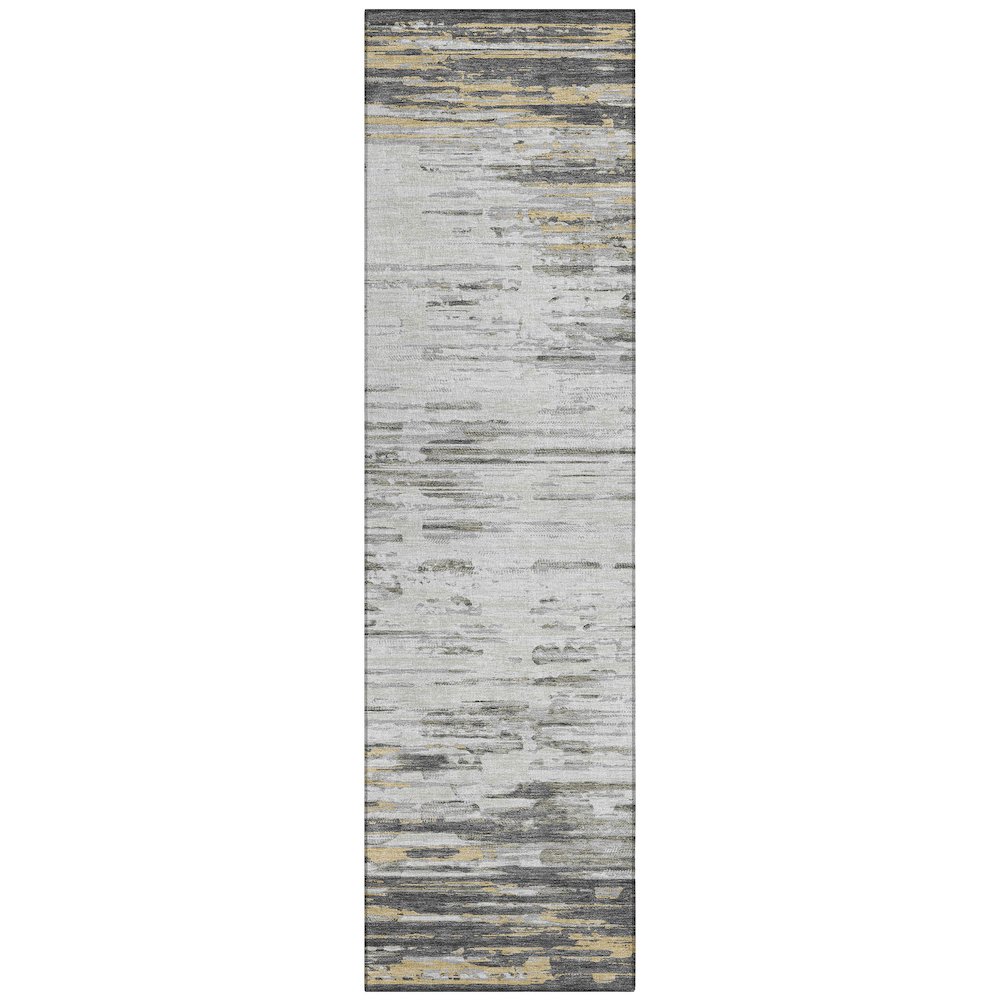 Machine Washable Indoor/Outdoor Chantille ACN2767 Gray 2'3" x 7'6" Runner Rug. Picture 1