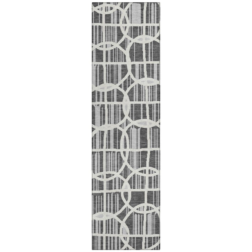 Machine Washable Indoor/Outdoor Chantille ACN2769 Gray 2'3" x 7'6" Runner Rug. Picture 1